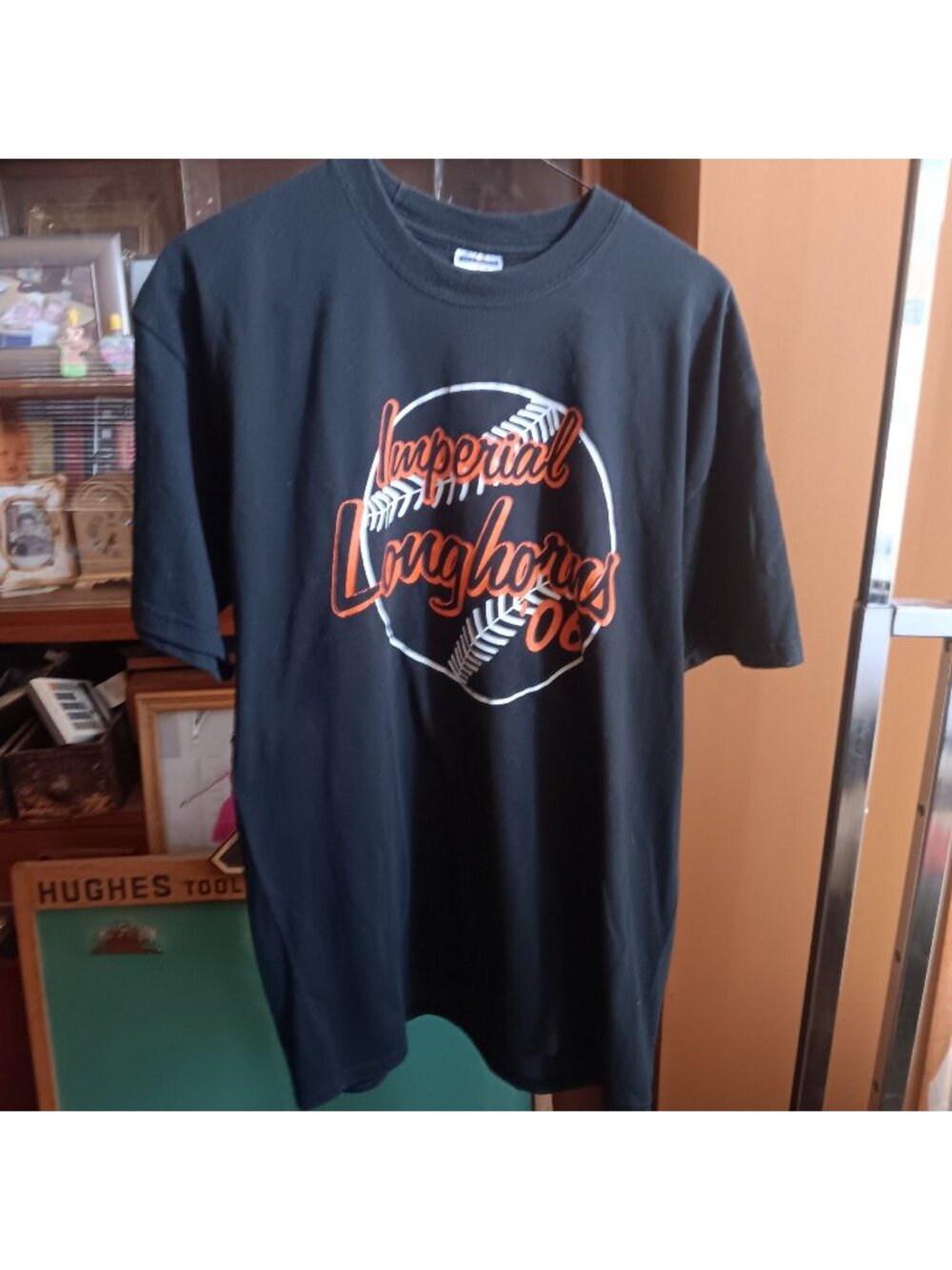 Vintage Large T-shirt Imperial Nebraska Longhorns 2006 Jerzees Black